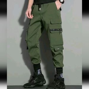 NEW Camo Military Style Cargo Pants size S (28 / 30 waist) Brown